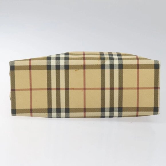 BURBERRY Nova Check Hand Bag PVC Beige Auth - Picture 11 of 16